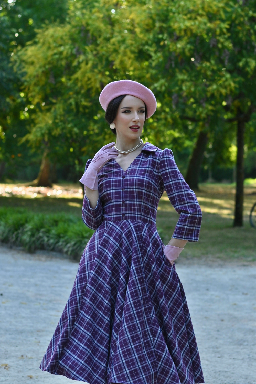 Lowe Tartan Swing Dress in Extended Sizing